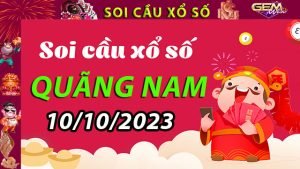 Soi cầu xổ số Quảng Nam 10/10/2023 – Dự đoán XSMT ở GemWin