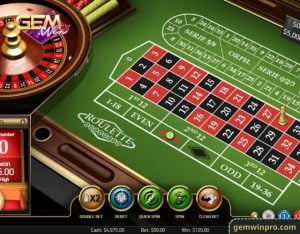 Các cửa đặt cược trong trò chơi Roulette Online tại Gemwin