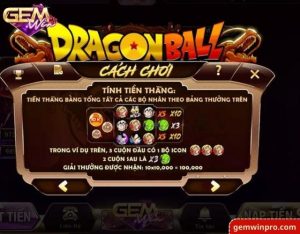 Trải nghiệm nổ hũ Dragon Ball Z Gemwin nhận ưu đãi đến 3 tỷ