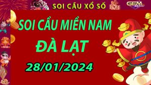 Soi cầu xổ số Đà Lạt 28/01/2024 - Dự đoán XSMN cùng Gemwin